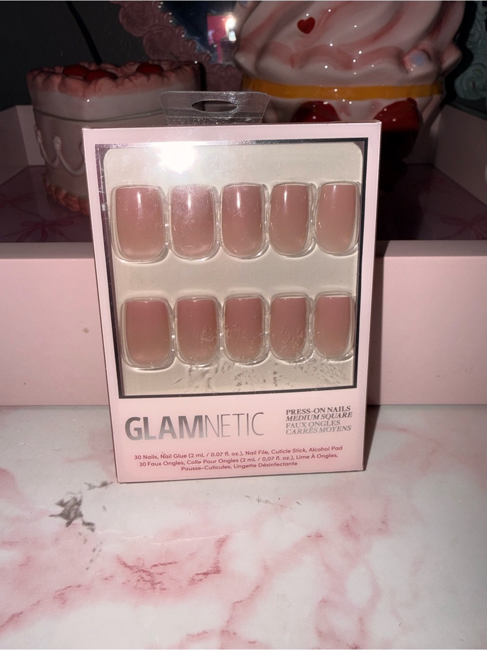 Glamnetic Press-On Nails in Dusty Rose Medium Square - Picture 8 of 8